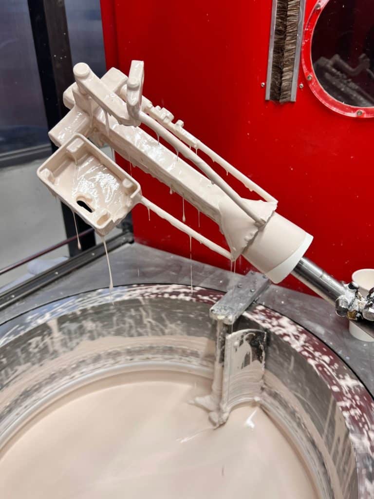 fabrication de la carapace céramique pour coulée gravitaire cupro